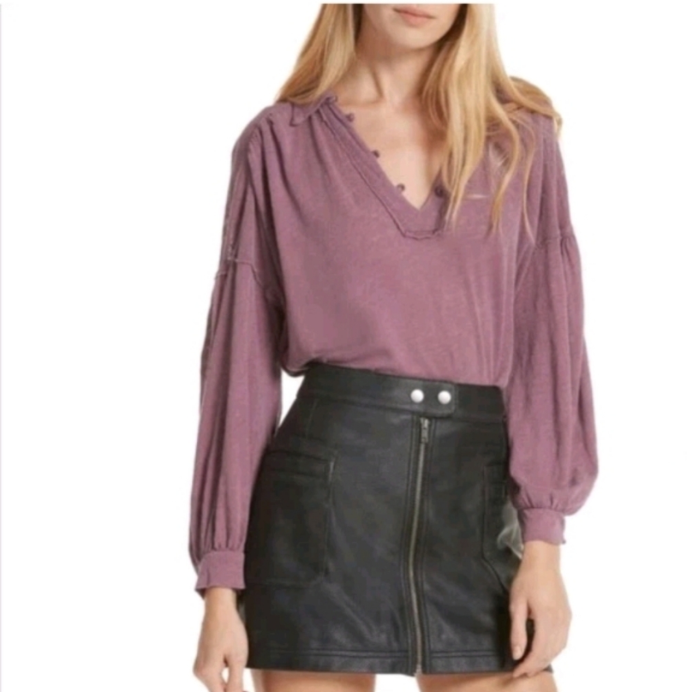 Free People We The Free Oversize Rush Hour Tee Sz Xs